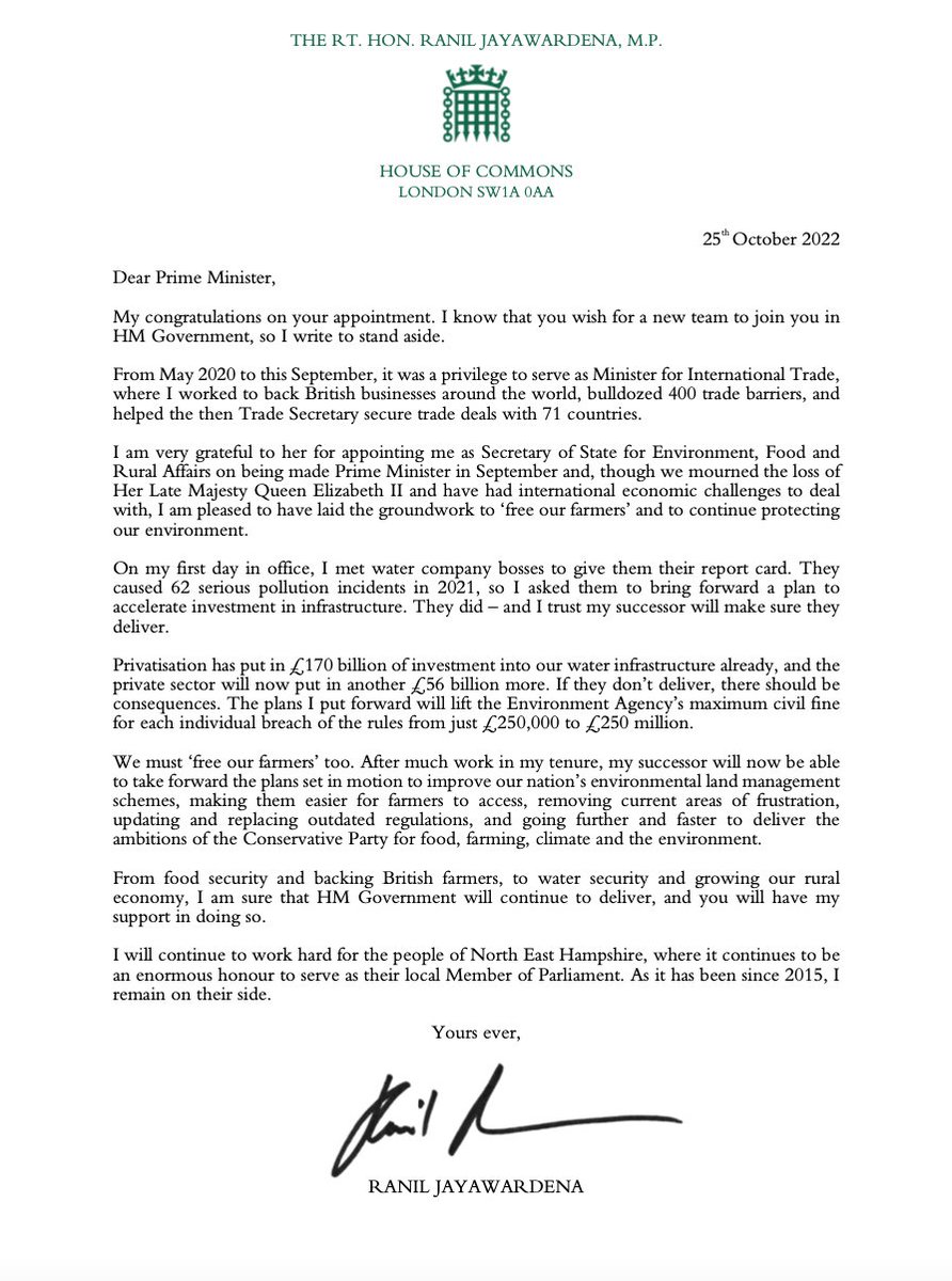 👇 My letter to the Prime Minister today.