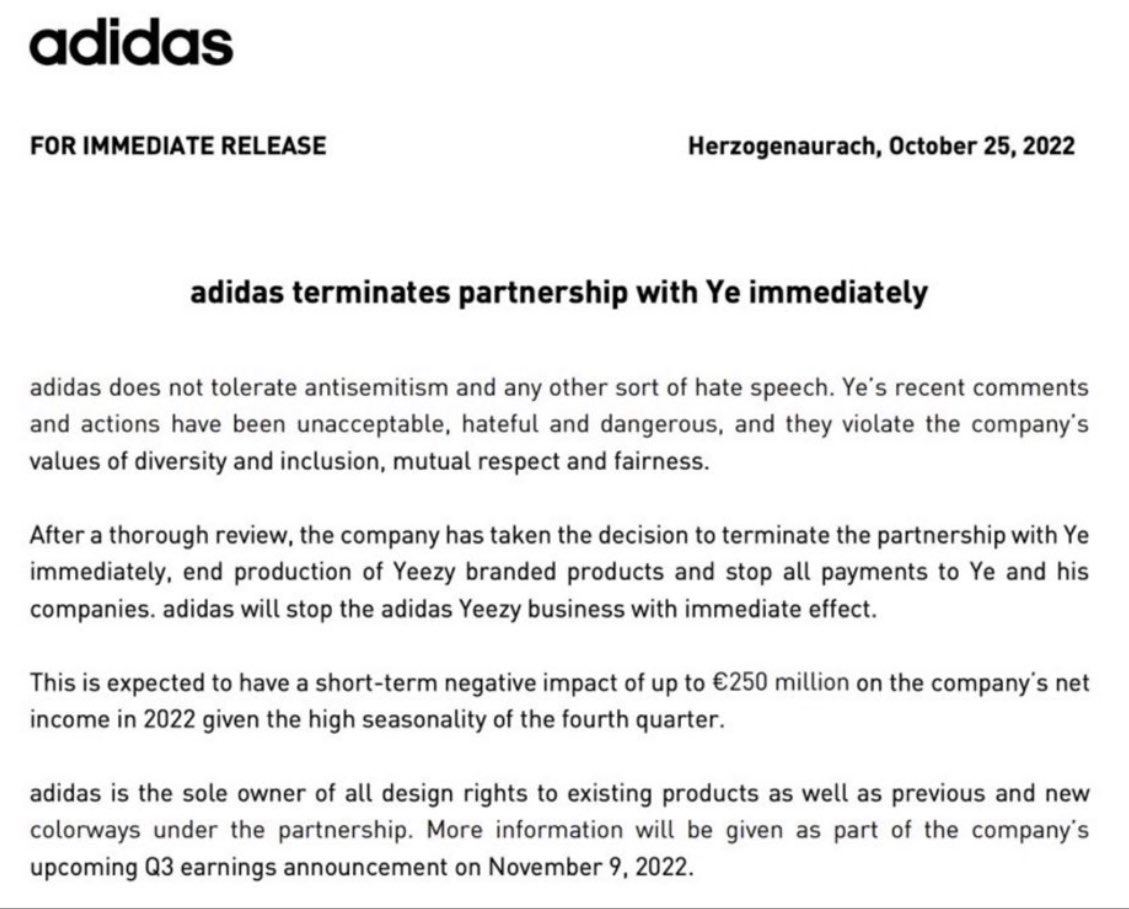 SnkrsStock's tweet photo. That’s it no more ye/adidas 😬 https://t.co/2elFA0nnoL