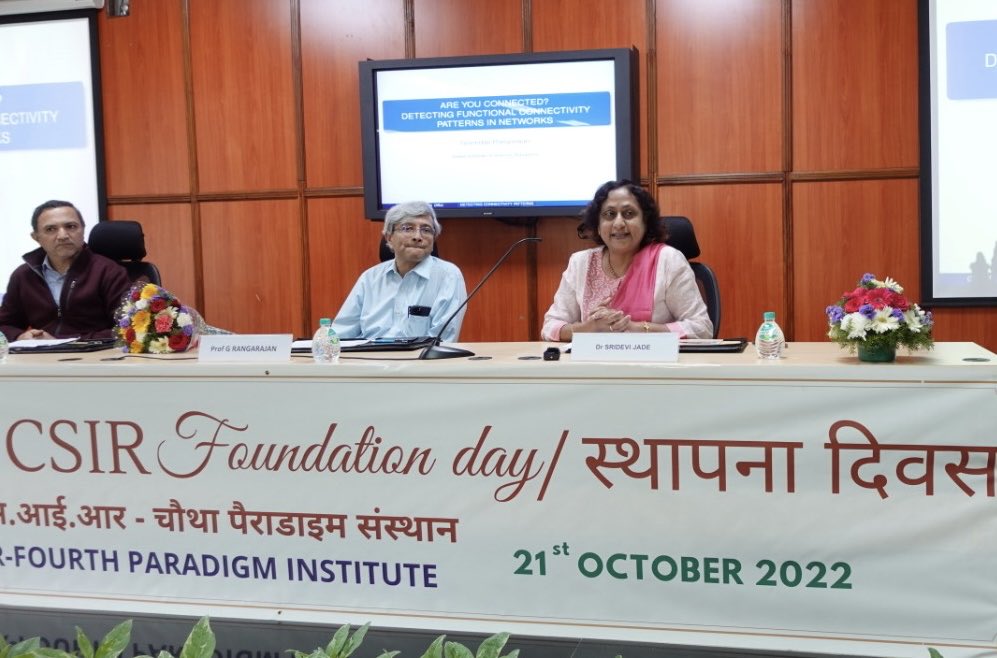 CSIR_4PI's tweet image. 81st CSIR Foundation Day at CSIR-4PI, Bangalore . Celebrating 80years of Contribution to Society through scientific innovation . Foundation Day Lecture delivered by Prof. Rangarajan, Director, IISc. Former Head Dr. Vidyadhar Mudkavi felicitated on this occasion.