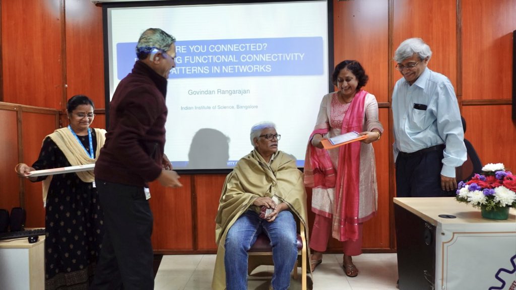 CSIR_4PI's tweet image. 81st CSIR Foundation Day at CSIR-4PI, Bangalore . Celebrating 80years of Contribution to Society through scientific innovation . Foundation Day Lecture delivered by Prof. Rangarajan, Director, IISc. Former Head Dr. Vidyadhar Mudkavi felicitated on this occasion.
