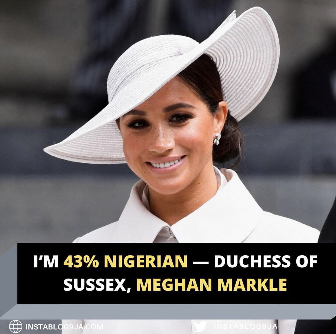 The Duchess of Sussex is 43% Nigerian. 🇳🇬 📸 @instablog9ja