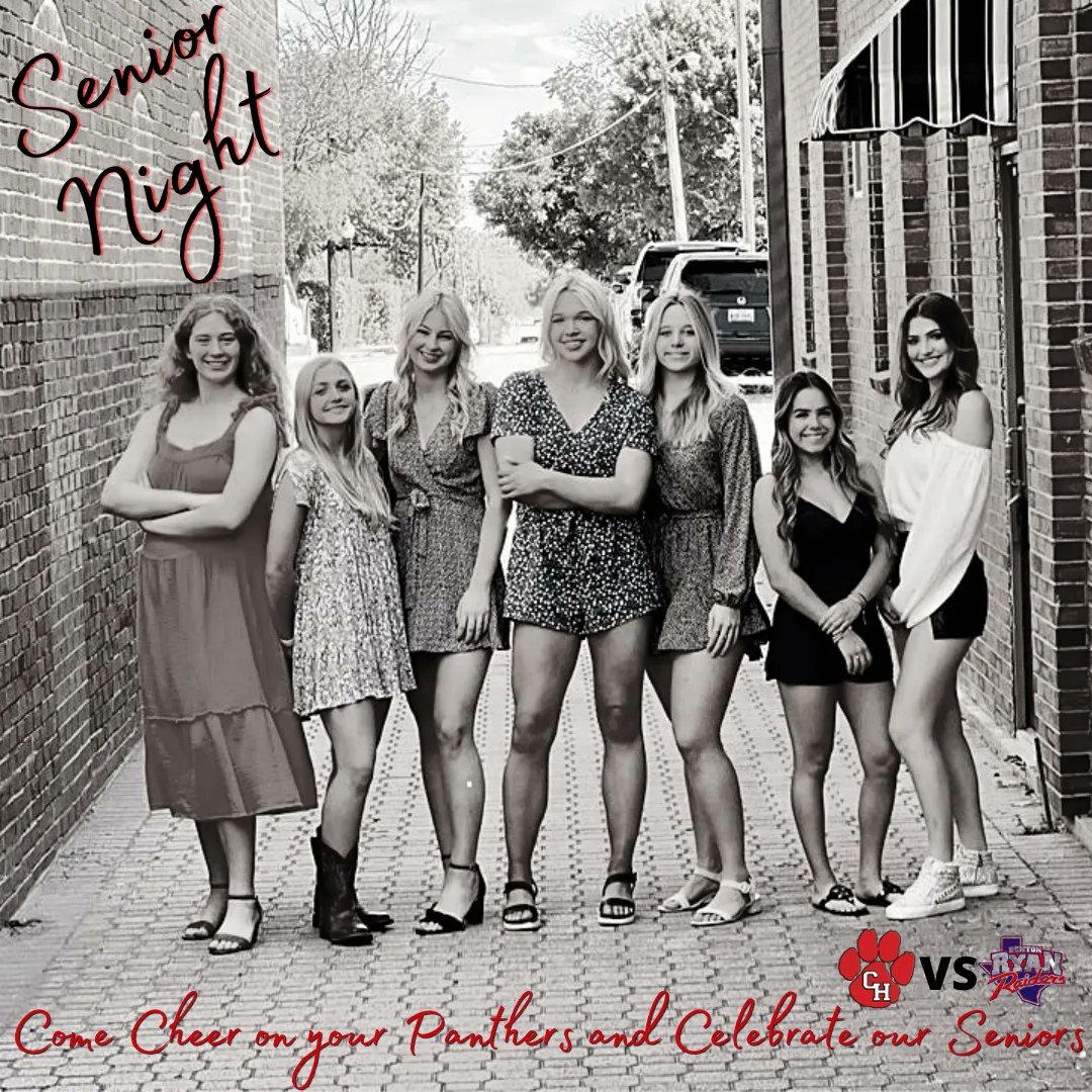 Tonight is Senior Night!  Come support Panther Volleyball and cheer on our Seniors in their last home game of the season.   

#CHVB #CHVBPanthers #CHPantherPride #PantherOn 🏐🐾❣
<a href="/VB_CHHS/">Colleyville Heritage Volleyball</a> <a href="/CHPantherPride/">Colleyville Heritage</a>  <a href="/gcisd_athletics/">GCISD Athletics Dept.</a>