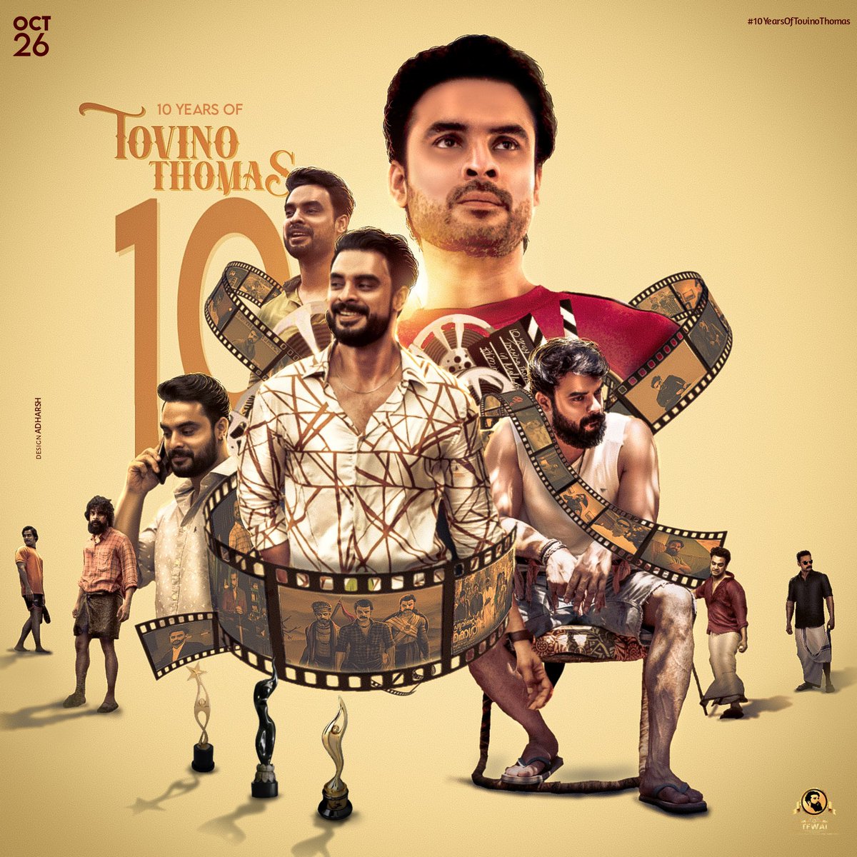 vpmoidheen's tweet photo. Its not about falling, its all about glory. A glory that vignette &amp; portraits years of hardwork, passion, motivation, and living through the dreams.

Celebrating " #10YearsOfTovinoThomas "

@ttovino | #TovinoThomas https://t.co/QLzxMa9Vro