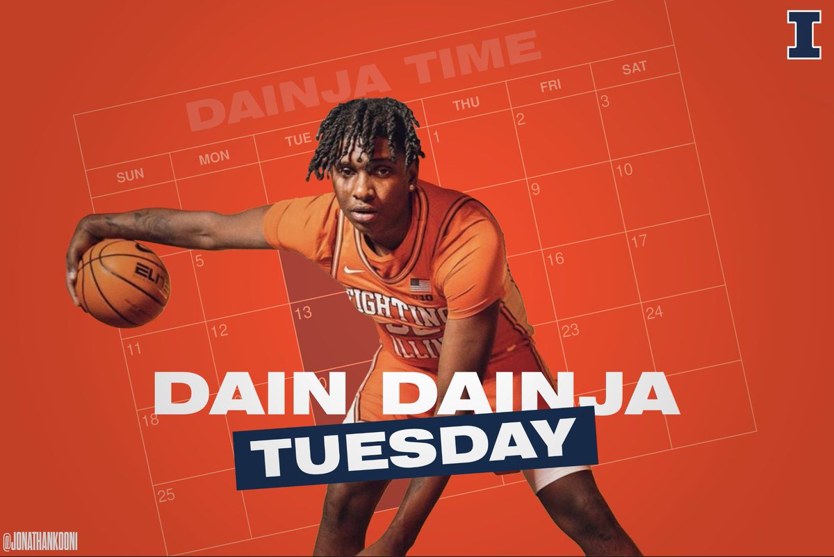 ChetBailey6's tweet image. Rise and shine ILLINI NATION🚨 it is yet another 🔸DAIN DAINJA🔹 Tuesday!! Everybody have a blessed week!! I’ll see some of you Friday at 7pm🤝 #illinimb #uiuc #illinination #hoops #gethype #dainsocold #dainthatguyfr #ilovedain @DDainja