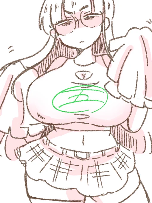 【私の性癖を詰め込んだ怖い顔の女の子。】応援してよ!!!!原稿頑張ってるから!!!ゆさゆさ揺らしながら応援して!!!!! 