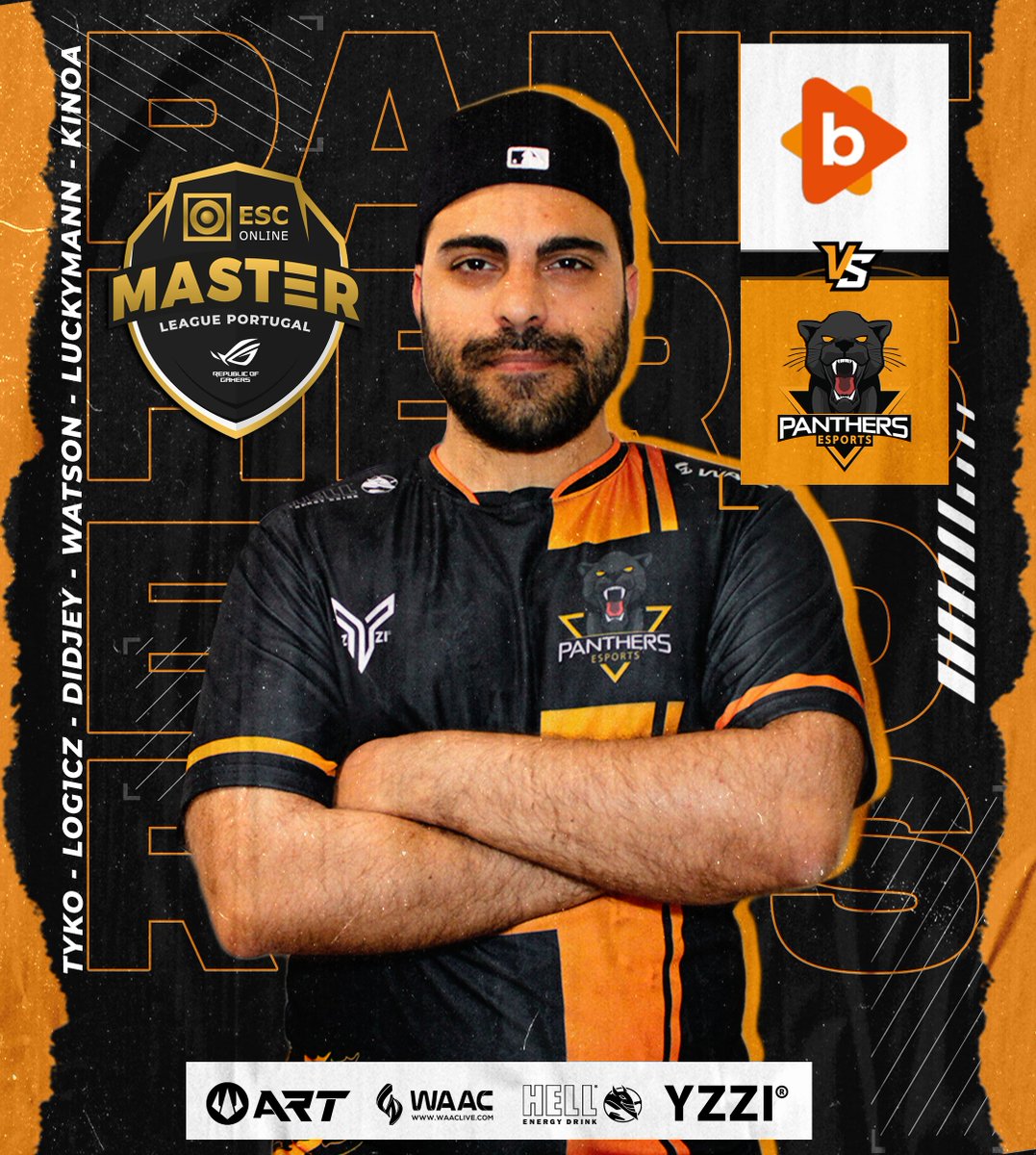 Hoje é o tudo ou nada no Shoot-Out da <a href="/MasterLeaguePT/">ESC Online Master League Portugal</a> Season X 

🆚@bytewayesports
🗓️25/10/22
⏰17:00H
📺<a href="/rtparena/">RTP Arena</a> | twitch.tv/rtparenacsgo

<a href="/LogiczCS/">Log1cz</a> | <a href="/didjeycs/">Miguel Rodrigues</a> | @LucKyMaNNzZz | <a href="/WatsonJoao/">João watsoN Freitas</a> | <a href="/tyko_cs/">Luís Cunha</a> | <a href="/kinoa13_/">Alexandre 'kinoa' Pereira</a>

#GOPANTHERS #thewildsideofgaming