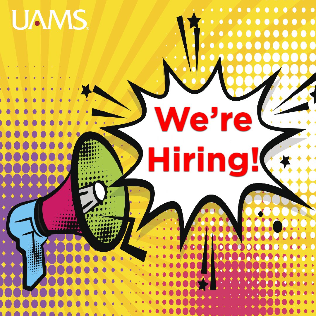 🚨WE'RE HIRING!🚨 UAMS is looking for qualified candidates for the following positions: ✔️Administrative Specialist III: bit.ly/3D94BZg ✔️Contract Specialist: bit.ly/3VoLByj ✔️RN PACU: bit.ly/3D8yeK7 (1)