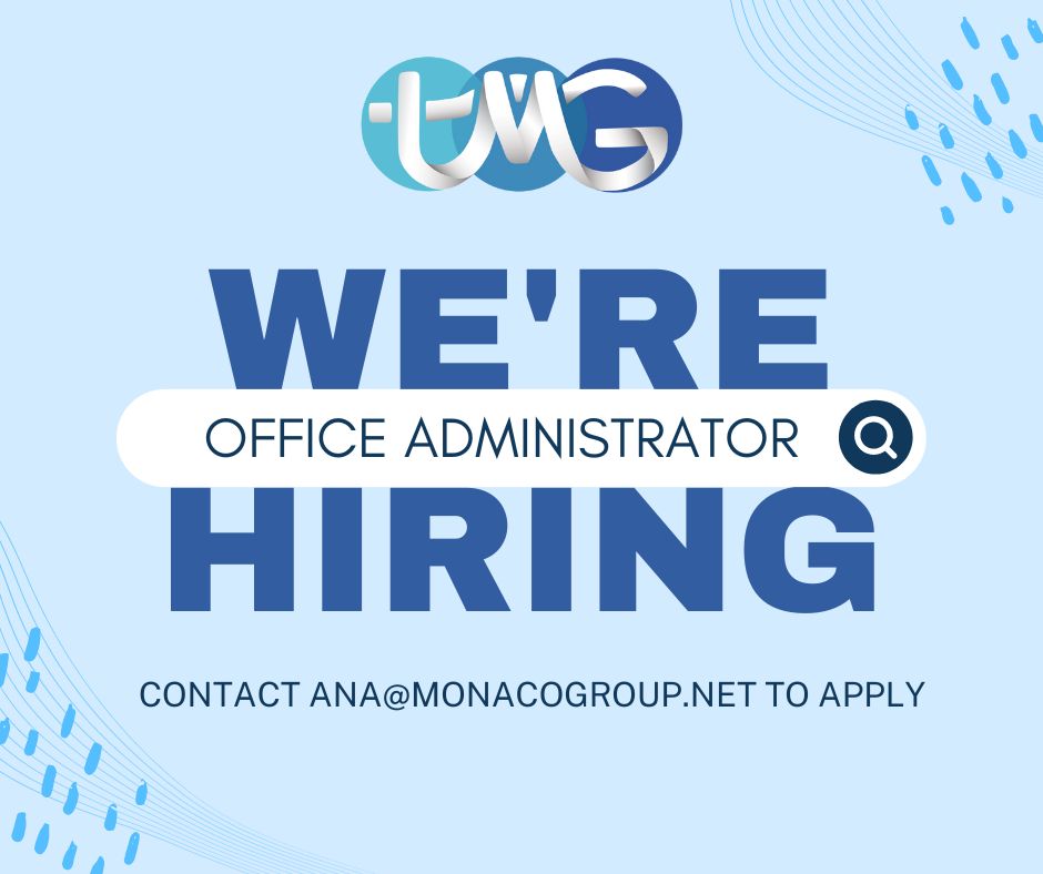 TheMonacoGroup1's tweet photo. The Monaco Group is looking for an Office Administrator! Contact Ana Desdunes at ana@monacogroup.net to find out more and apply. 
.
.
.
#hiring #shifthappens #tmg #dream #dataruleseverythingaroundme #officeadministrator #bocaraton #themonacogroup #data #databreach #industrynews https://t.co/MgDwnvOrDy
