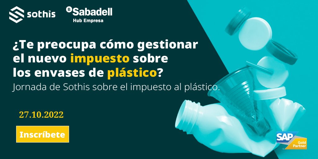 TIC-TAC ⏱️ Estamos en la cuenta atrás y ¿aún no te has inscrito? Si te preocupa cómo gestionar la nueva  #TasaPlástico aplicable a partir del 01/01/23, no te puedes perder nuestro próximo evento ¡Inscríbete! 👉 sothis.tech/sothisconnect/…

#KeepGrowing