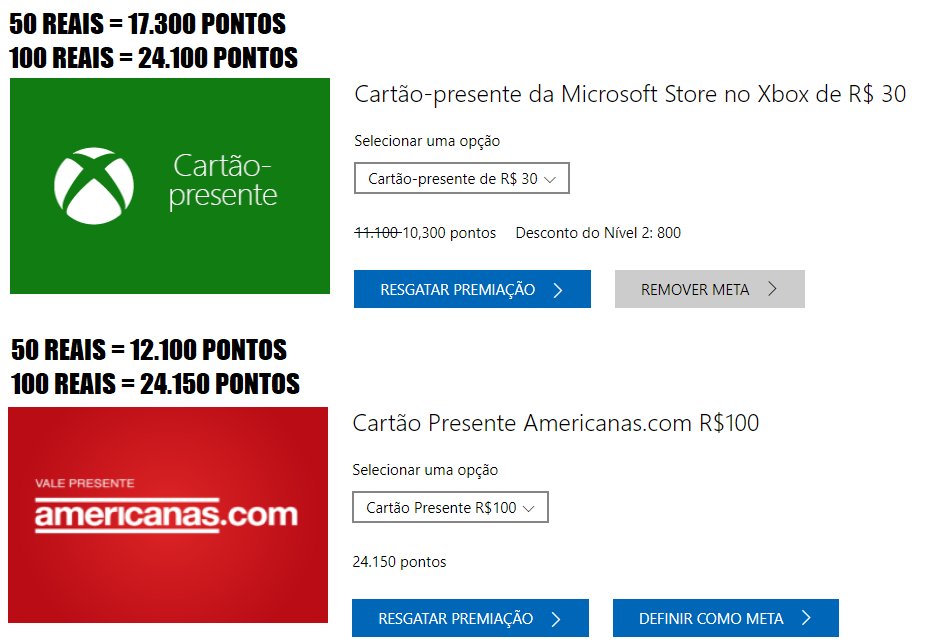 ACABOU O CARTÃO PRESENTE AMERICANAS DO MICROSOFT REWARDS? DEU RUIM? CADÊ  MICROSOFT? 