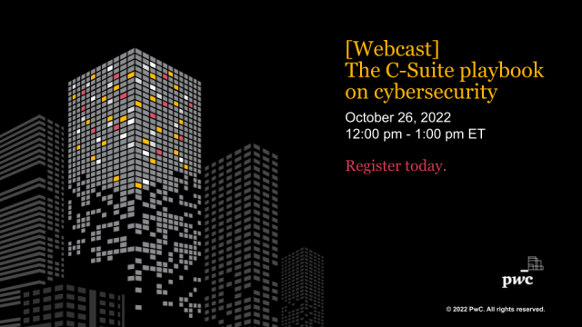 dawneber's tweet photo. Join us on October 26th, as we discuss the ‘C-suite playbook’ on cybersecurity and privacy, featuring our latest Global Digital Trust Insights survey. We will cover what lies ahead in 2023 and how the C-suite can work together for cyber-ready futures. https://t.co/onp8CDzi8K https://t.co/IwkSTf78Sm
