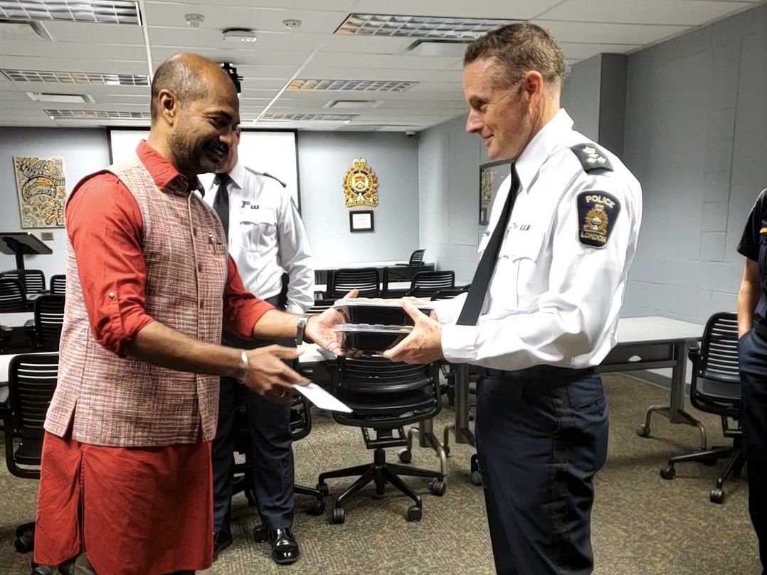 Yesterday, our Chiefs were gifted some delicious treats in celebration of the Festival of Lights. 😁 Thank you for this kind and thoughtful gesture. We’re wishing you a safe and peaceful Diwali with loved ones! 💙 #Community #LdnOnt