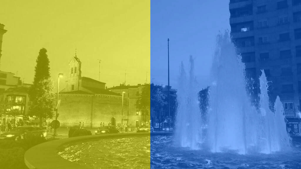 aytoSalamanca's tweet photo. La fuente de la #PuertaZamora se ilumina #hoy de color  💛y💙 con motivo del #DíaNacional del #DañoCerebralAdquirido a petición de la Asociación Salmantina de Daño Cerebral #Asdace, y los paneles luminosos municipales mostrarán:
“Asdace. Una vida salvada merece ser vivida”. https://t.co/ivSplEkoFG