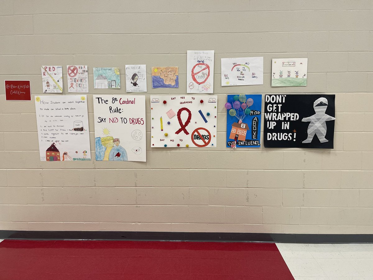 Congratulations to all our Red Ribbon poster contest winners! They did such an amazing job!!! <a href="/SCECardinals/">SCECardinals</a>