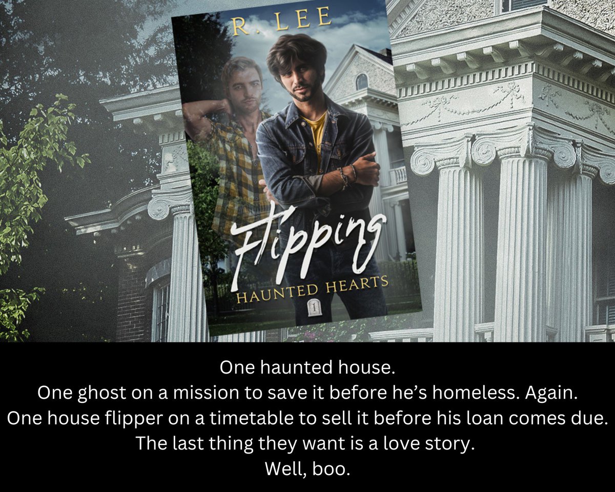 The leaves fell off the trees last night, reminding me it's spooky season again. 
Anyway, if you like ghosts, but prefer cozy over spooky, fun to fright, or just want something to read with a hot cup of tea and a good biscuit, you might like Flipping.
#booktwt
#paranormalromance