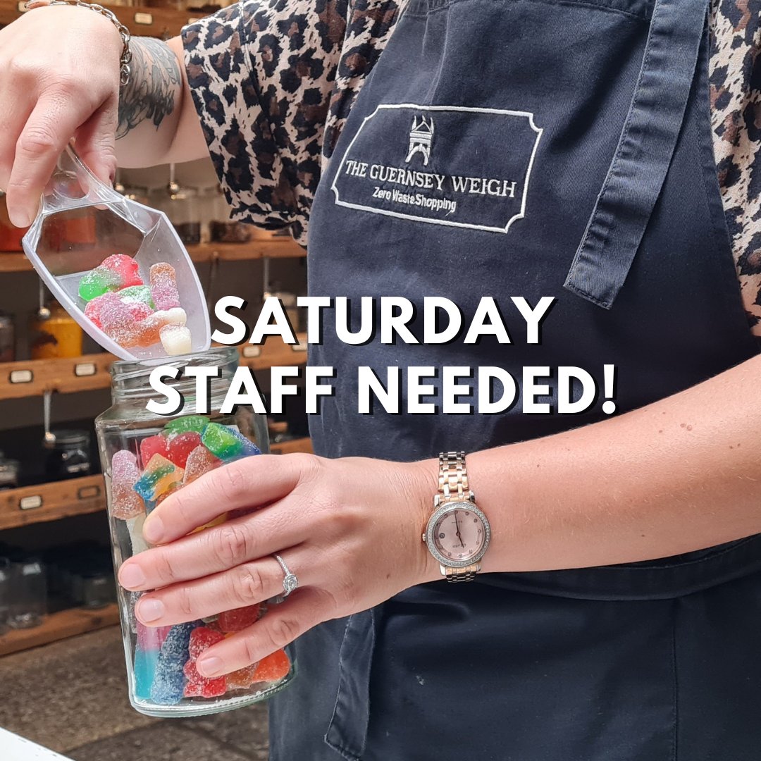 We're looking for Saturday staff!

Have you got a passion for eliminating plastic waste and finding sustainable alternatives? Are you a team player with keen attention to detail?

Please send us an email at contact@theguernseyweigh.gg with a CV and cover letter.
