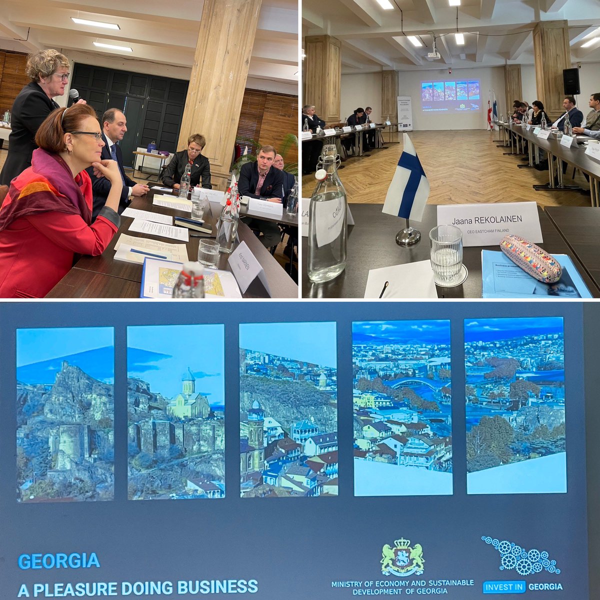 Jaana Rekolainen (@jaanarekolainen) on Twitter photo Exploring #export #import #investment possibilities of #Georgia for Finnish companies and expanding #business networks. Geopolitics have changed value chains and logistics and opened eyes for new markets. <a href="/FinlandinSC/">Finland in South Caucasus</a> <a href="/EastChamFi/">EastCham Finland</a> <a href="/teamfinlandfi/">Team Finland</a> <a href="/KiNarinen/">Kirsti Narinen</a> <a href="/vaskunlahti/">Nina Vaskunlahti</a> Exploring #export #import #investment possibilities of #Georgia for Finnish companies and expanding #business networks. Geopolitics have changed value chains and logistics and opened eyes for new markets. <a href="/FinlandinSC/">Finland in South Caucasus</a> <a href="/EastChamFi/">EastCham Finland</a> <a href="/teamfinlandfi/">Team Finland</a> <a href="/KiNarinen/">Kirsti Narinen</a> <a href="/vaskunlahti/">Nina Vaskunlahti</a>