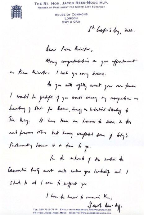 St Crispin is the Patron saint of shoemakers and you’ve certainly cobbled this together. Top marks for brevity, lovely handwriting & delivery by goose. You end with the literary equivalent of a curtsey, ‘I have the honour to remain et cetera…’ X11 out of XX.