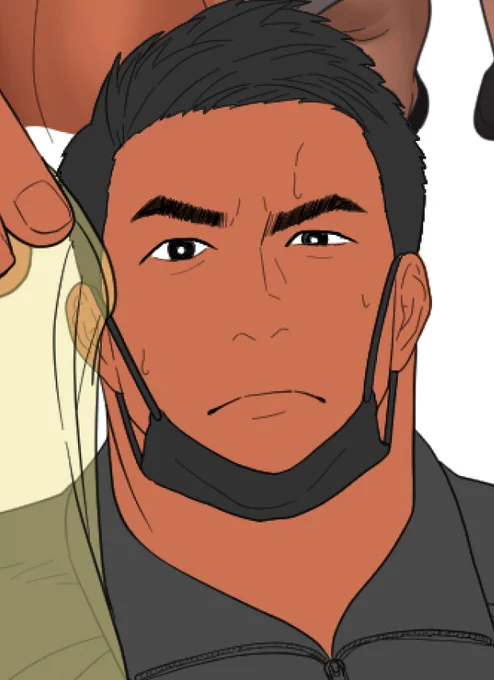 この顔わりと可愛く描けてる気がするから塗って台無しになる(かもしれない…)前にあげとこ 