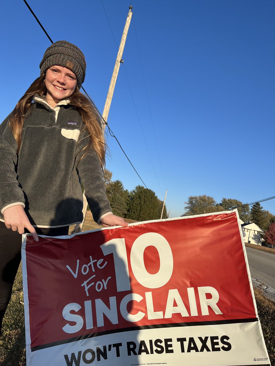 It’s not too late to get your yard sign to show support for Issue 10! It WON’T raise taxes. It WILL help Sinclair continue to provide quality education for good local jobs in Montgomery County. #WontRaiseTaxes Click here to have your sign delivered: citizensforsinclair.com/yard-signs