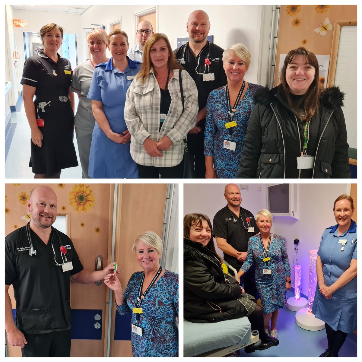 Absolutely delighted to open our new Emergency Department Sunflower Room specifically for our patients with a learning disability or autism who might find the ED a challenging place to wait and be treated. 🌻🌻🌻🌻🌻🌻🌻🌻