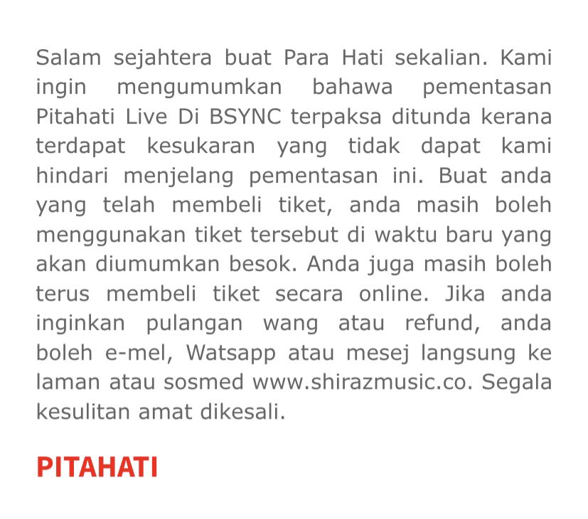 Pitahati's tweet image. ❤️‍🔥PENGUMUMAN PENTING❤️‍🔥

#Pitahati #Live #BSYNC