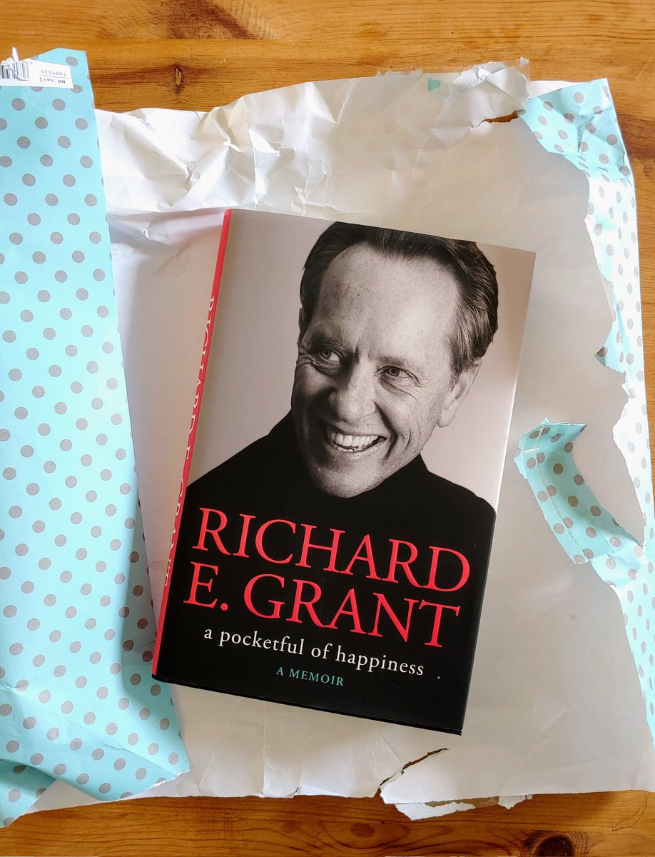 limestonehouse's tweet photo. Well I was planning to treat myself to #apocketfulofhappiness by @RichardEGrant...but received it as a surprise birthday present! #richardegrant #birthday #book #surprise https://t.co/LWCyJrhkpt