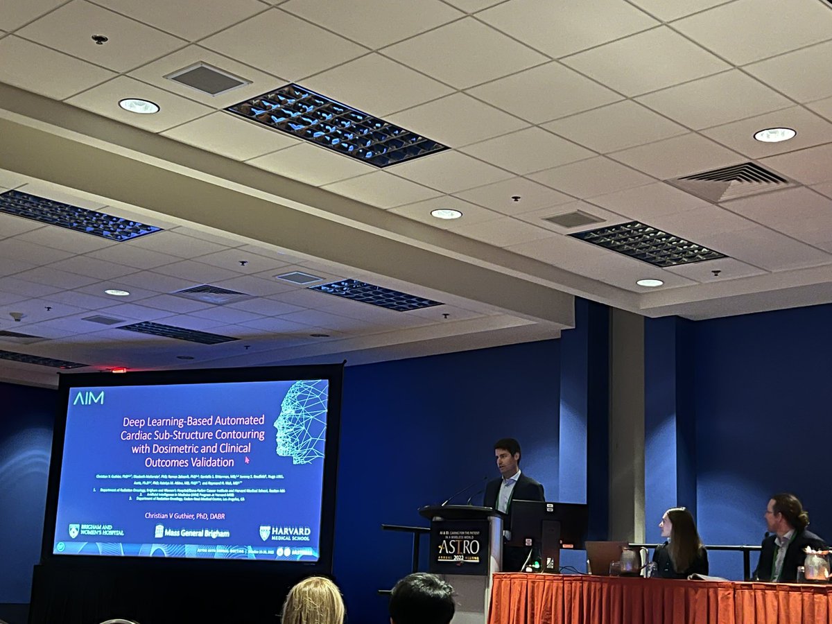 Ray Mak, MD (@dr_raymak) on Twitter photo Star physicist Christian Guthier demonstrating a pathway for #ai validation in #radonc that emphasizes outcome-based validation for intended use case (coronary autoseg > dose > MACE). Look closely and <a href="/dbittermanmd/">Danielle Bitterman, MD</a> is moderating! <a href="/aim_harvard/">AIM @ Harvard</a> <a href="/BrighamRadOnc/">Brigham and Women’s Radiation Oncology</a> #astro22 Star physicist Christian Guthier demonstrating a pathway for #ai validation in #radonc that emphasizes outcome-based validation for intended use case (coronary autoseg > dose > MACE). Look closely and <a href="/dbittermanmd/">Danielle Bitterman, MD</a> is moderating! <a href="/aim_harvard/">AIM @ Harvard</a> <a href="/BrighamRadOnc/">Brigham and Women’s Radiation Oncology</a> #astro22