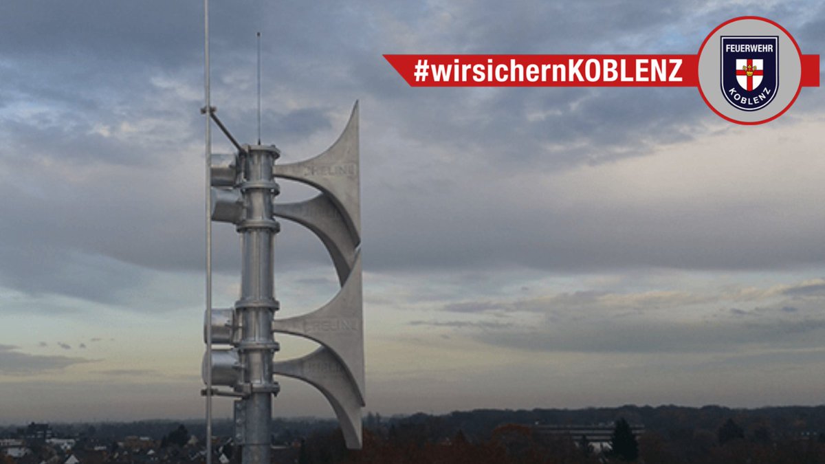 FWKoblenz's tweet image. #Sirenen #Bevölkerungswarnung #Hochleistungssirenen #Helin
Das Sirenennetz der Stadt #Koblenz wird erweitert. Weitere 30 Sirenen werden derzeit auf verschiedenen Gebäuden im Stadtgebiet errichtet und werden am bundesweiten #Warntag(08.12.) getestet.
#wirsichernKoblenz