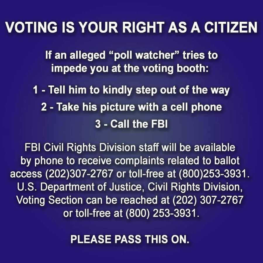 <a href="/Zunndraii/">DecemberDreamer</a> Please report this. This is voter intimidation.
