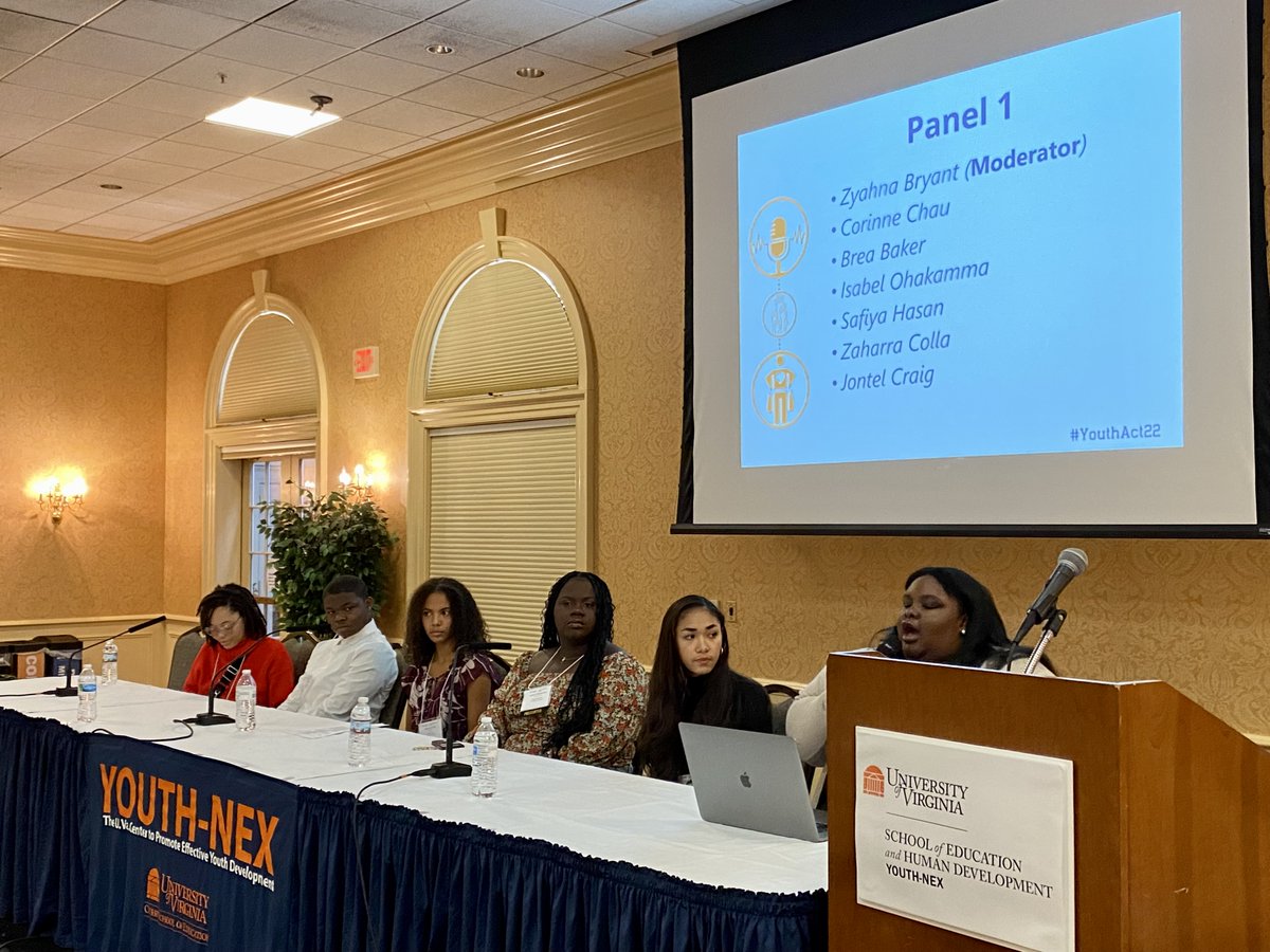 #YouthAct22 Our #youth panelists are discussing "what #YouthEmpowerment means to them." One youth said, it is all about #trust in #relationships with #adults. Another youth said "we need #SupportSystems when we are held back by institutional systems."