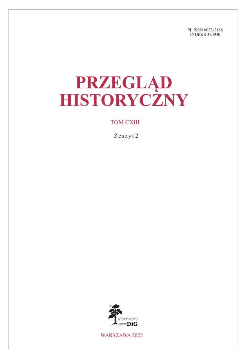 OPEN ACCESS 🏆 Przegląd Historyczny, Volume 113, Isuue 2 (2022) facebook.com/MedievalUpdate… ph.ihuw.pl/pl/content/prz… #medievaltwitter #medievalstudies #medievalPoland
