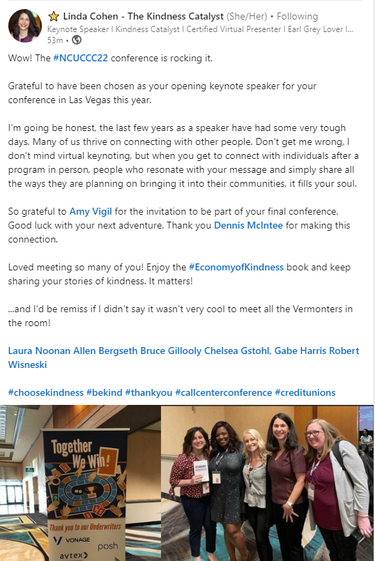 CUCXConference's tweet photo. What an awesome way to kick this year off!
Thank you @mitzvahs!
#NCUCCC22 https://t.co/lSvduTfrE4