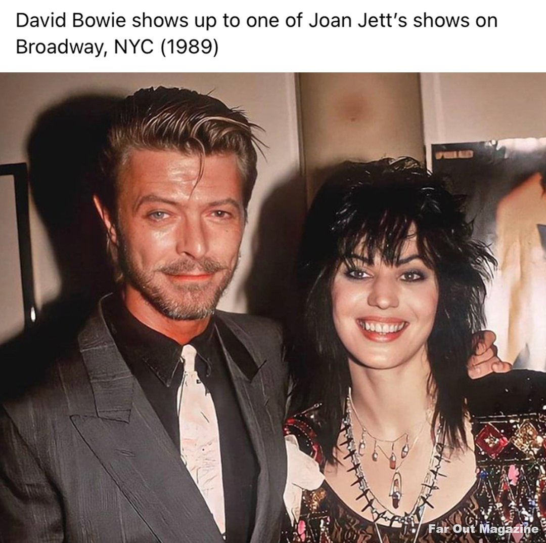 'He was the artist who had the most influence on me, musically and personally. The world will not be the same without @DavidBowieReal.' - @joanjett ❤️
