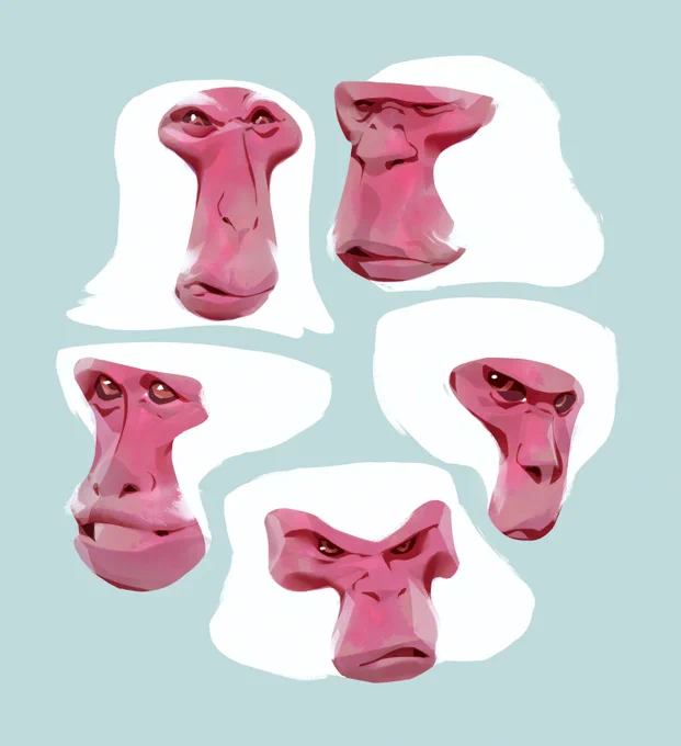 MACAQUE - these were fun to paint!! 