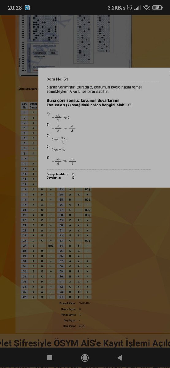 PsychPhyscst's tweet photo. Ayrıca boş bıraktığım soruyu yanlış yapmışım ama işaretlediğim başka bir soruyu da boş bırakmışım. https://t.co/ESwx1EzReu