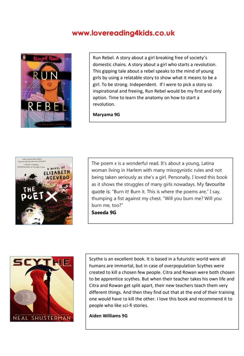DepartmentGm's tweet photo. The best reads for the students, by the students. Why I love reading the October 2022 edition: From Kafka to Tolkien, an amazing array of reads 📖  @gmatschool @jackainsworth65 ❤ https://t.co/QUJjOa00E3