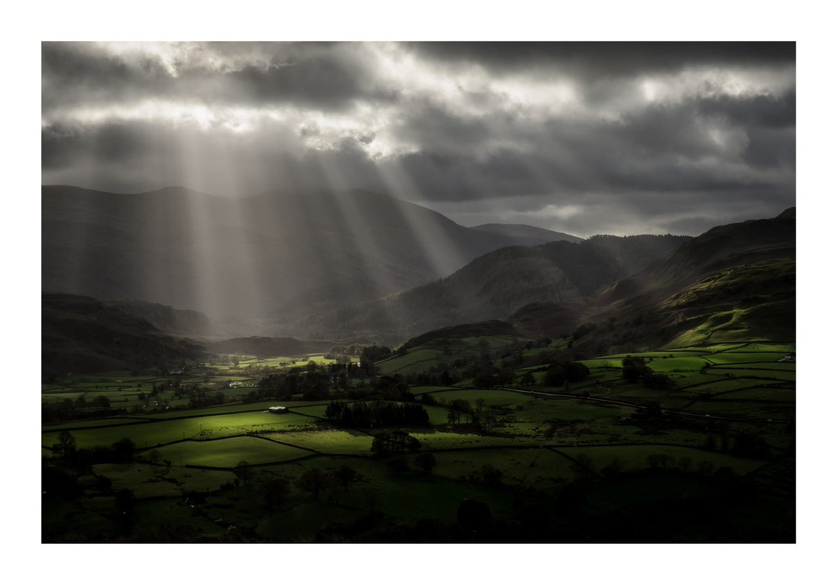 Where there is darkness, there is light. St John in the Vale. Today in 2017. #LakeDistrict