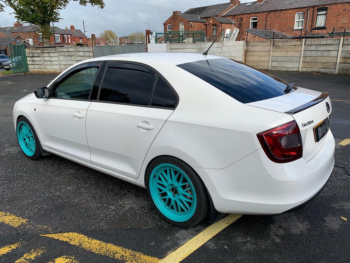 MerseyTints's tweet image. 2014 Skoda Rapid In the today for @suntekfilms carbon 05 film applied to rears over factory tints for added privacy, security, style and comfort. We also tinted front + rear lights with a medium smoke vinyl.
Our @paymentassist finance option was used to help spread the cost