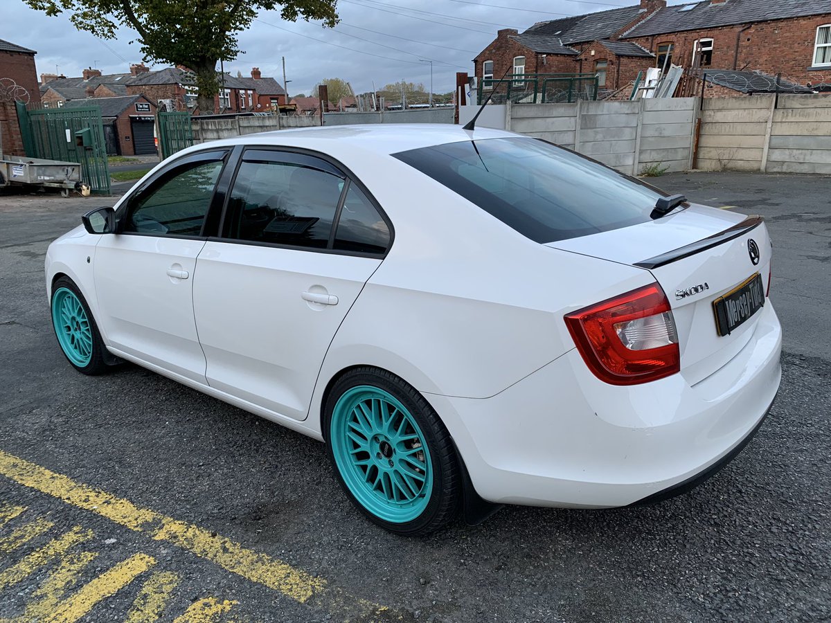 MerseyTints's tweet image. 2014 Skoda Rapid In the today for @suntekfilms carbon 05 film applied to rears over factory tints for added privacy, security, style and comfort. We also tinted front + rear lights with a medium smoke vinyl.
Our @paymentassist finance option was used to help spread the cost