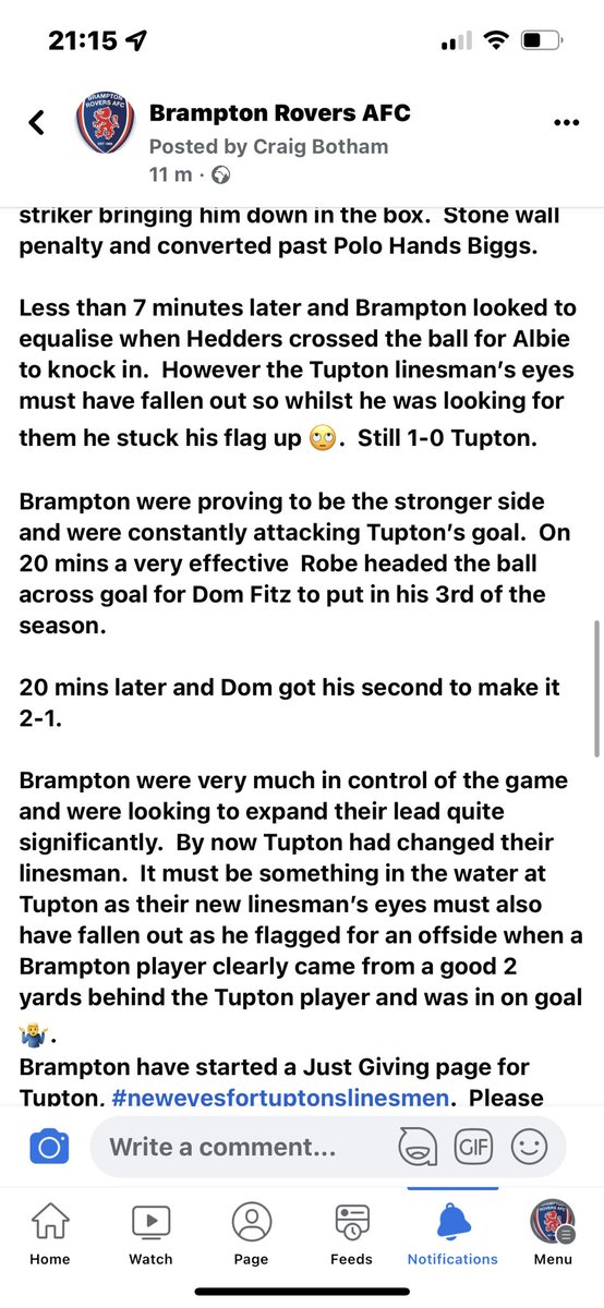 Brampton Rovers AFC Mens tweet media