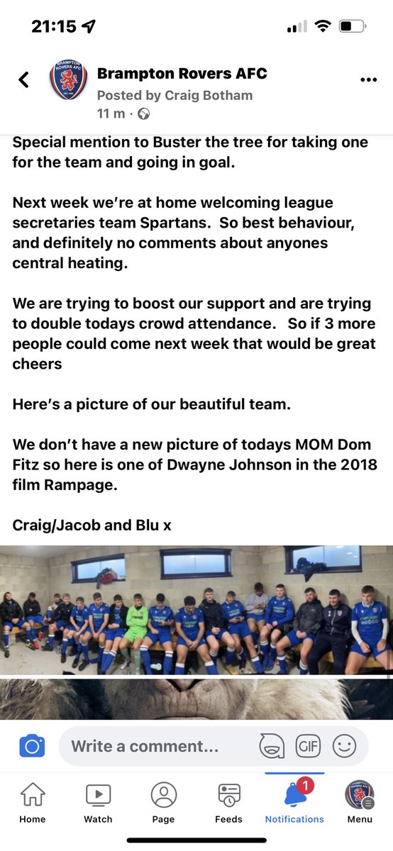 Brampton Rovers AFC Mens tweet media