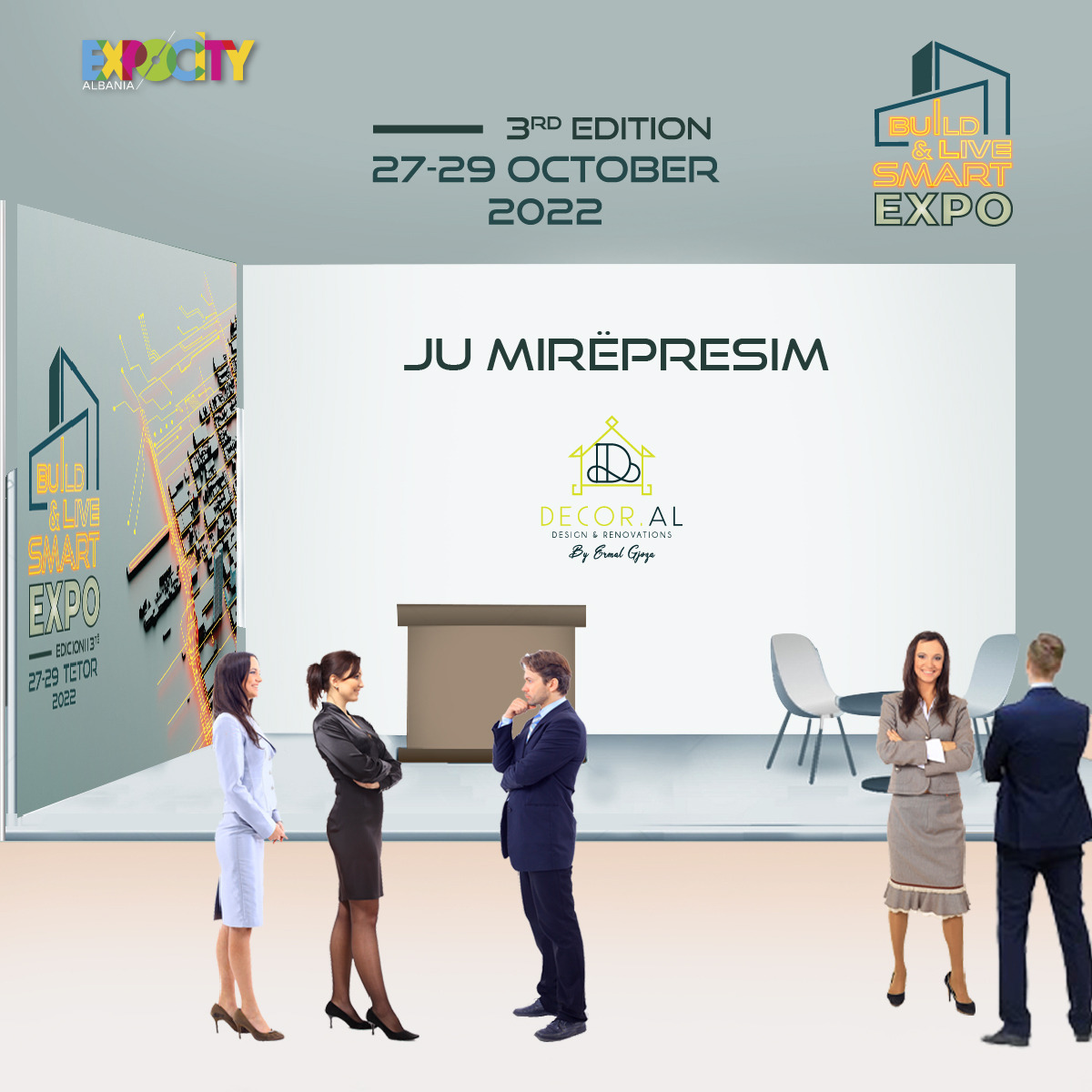 ExpocityAlbania's tweet photo. Ju prezantojmë me disa nga ekspozuesit në 🏙️BUILD &amp; LIVE SMART EXPO 2022!

Ju mirëpresim në datat 27-28-29 Tetor në ExpoCity Albania.
.
.
.
.
.
#smartcity #greencity #smart #innovation #city #construction #architecture #design #building #interiordesign #renovation #engineering https://t.co/dyrOnIJnrg