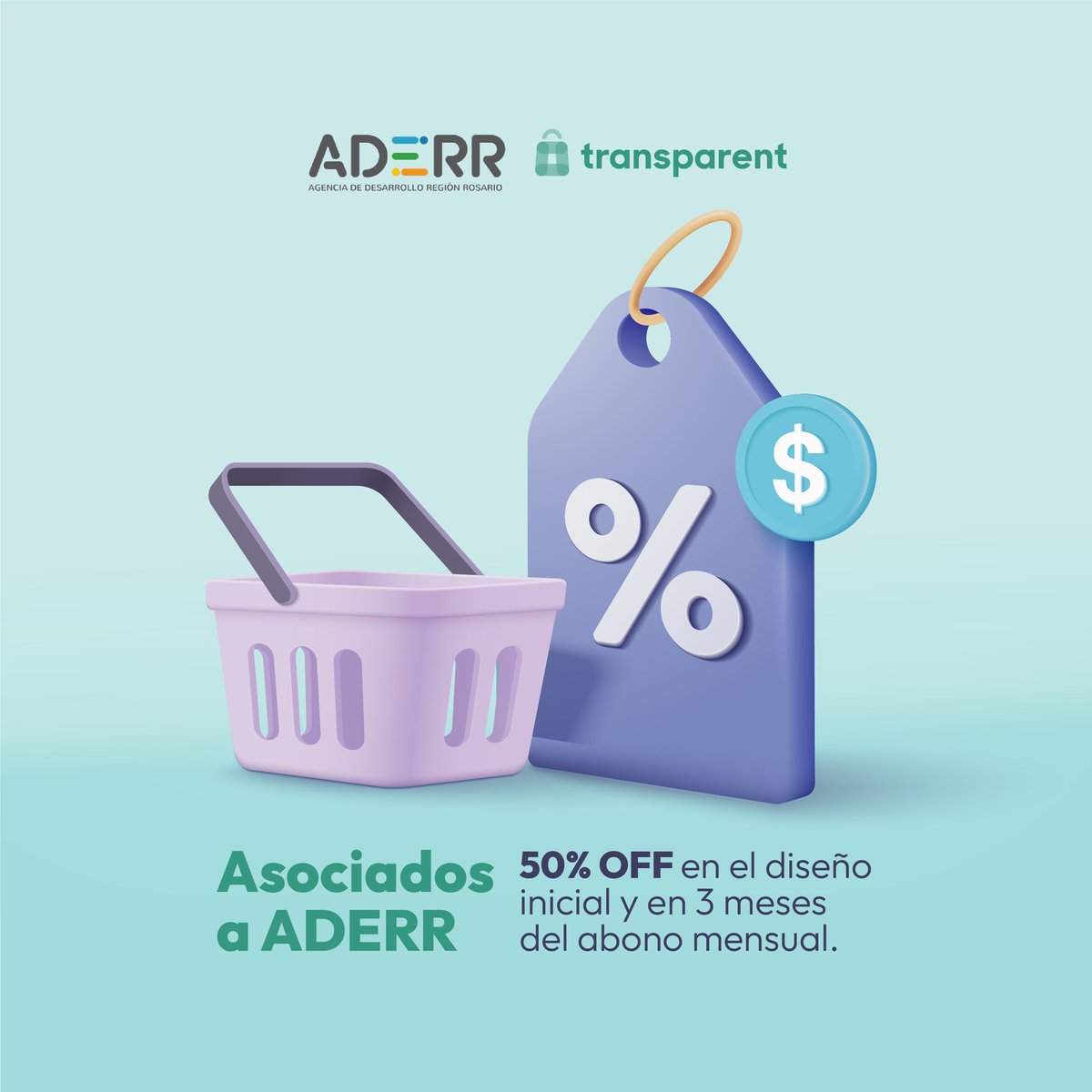 transparent_web's tweet photo. Si estás asociado a Aderr no desaproveches el beneficio de obtener 50% OFF en el diseño de tu sitio web y en 3 meses del abono mensual.
@aderr_rosario
#avancemos #aderr #tiendaonline #tienda #tutienda #tutiendaweb #ecommerce #seller #dealer #venta #ventaonline https://t.co/RsQ14pH9ay