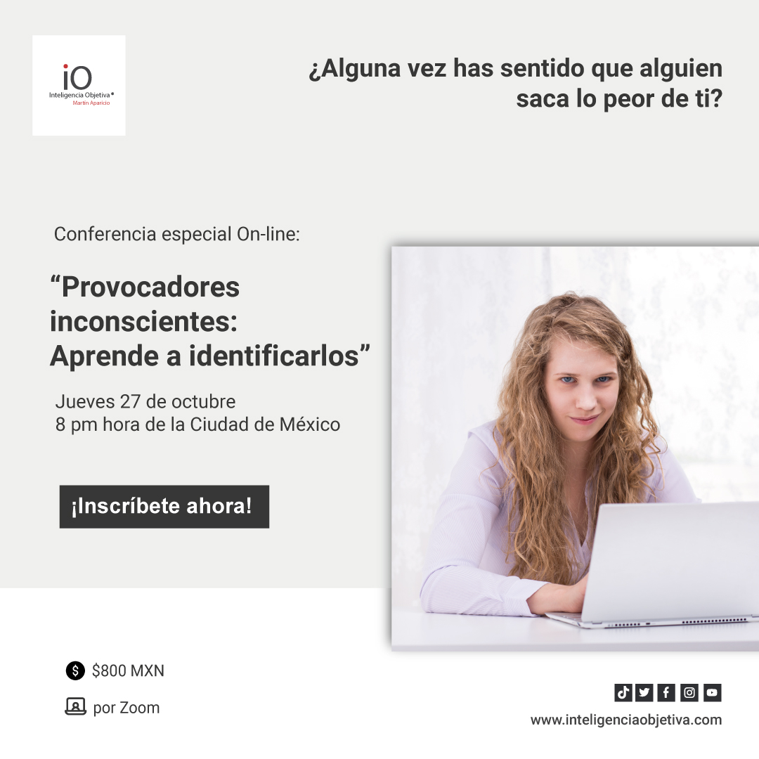 iobjetiva's tweet photo. Inscríbete a nuestra #Conferencia "Provocadores inconscientes: Aprende a identificarlos"
Jueves 27 de octubre, 8 p.m.
Informes e inscripciones👉 👉 WhatsApp https://t.co/dP93KYVioj https://t.co/zFVLFrcaQS