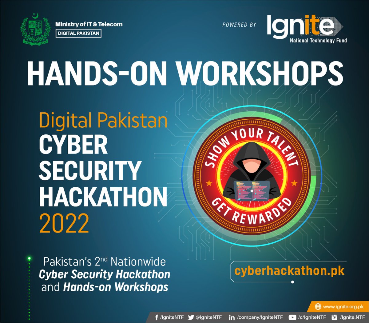 cybersecure_pk's tweet photo. #HappeningTomorrow
Hands-on Workshop of Digital Pakistan Cybersecurity Hackathon 2022 at @IMSciences_Pesh on 26-27 October, 2022.
#MoITT #Ignite #CSH2022 #IgniteCSH2022 #CSHWorkshops
Follow us for updates:
@IgniteNTF
@cybersecure_pk https://t.co/kwtgvtxso8