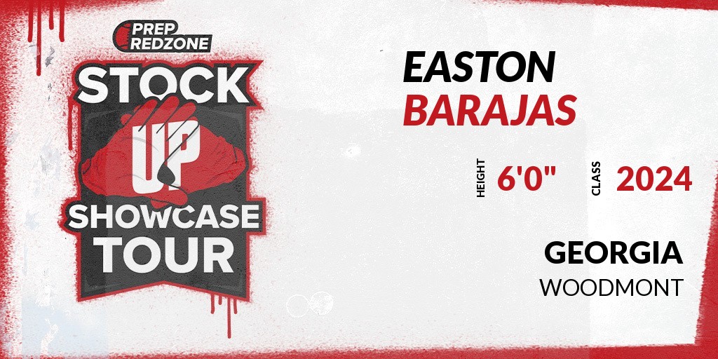 Welcome Class of 2024 Easton Barajas (@EastonB_13) of Woodmont HS to the @PrepRedzoneGA Showcase on 1-28 @ Silverbacks Park Stadium Field. 🔥🏈 #PRZStockUpGA 🏈🔥 Register NOW! 👇 events.prepredzone.com/e/588/register…