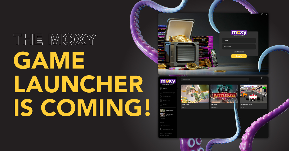 Moxyio's tweet photo. Imagine a game launcher that features Play & Earn empowered games... The #NewMethodOfCompetition will be coming to your desktop.
The #Moxy Game Launcher will be available following the full platform launch.
Sign up today: https://t.co/aDdrsQY2jI https://t.co/r8XYHxUWW9