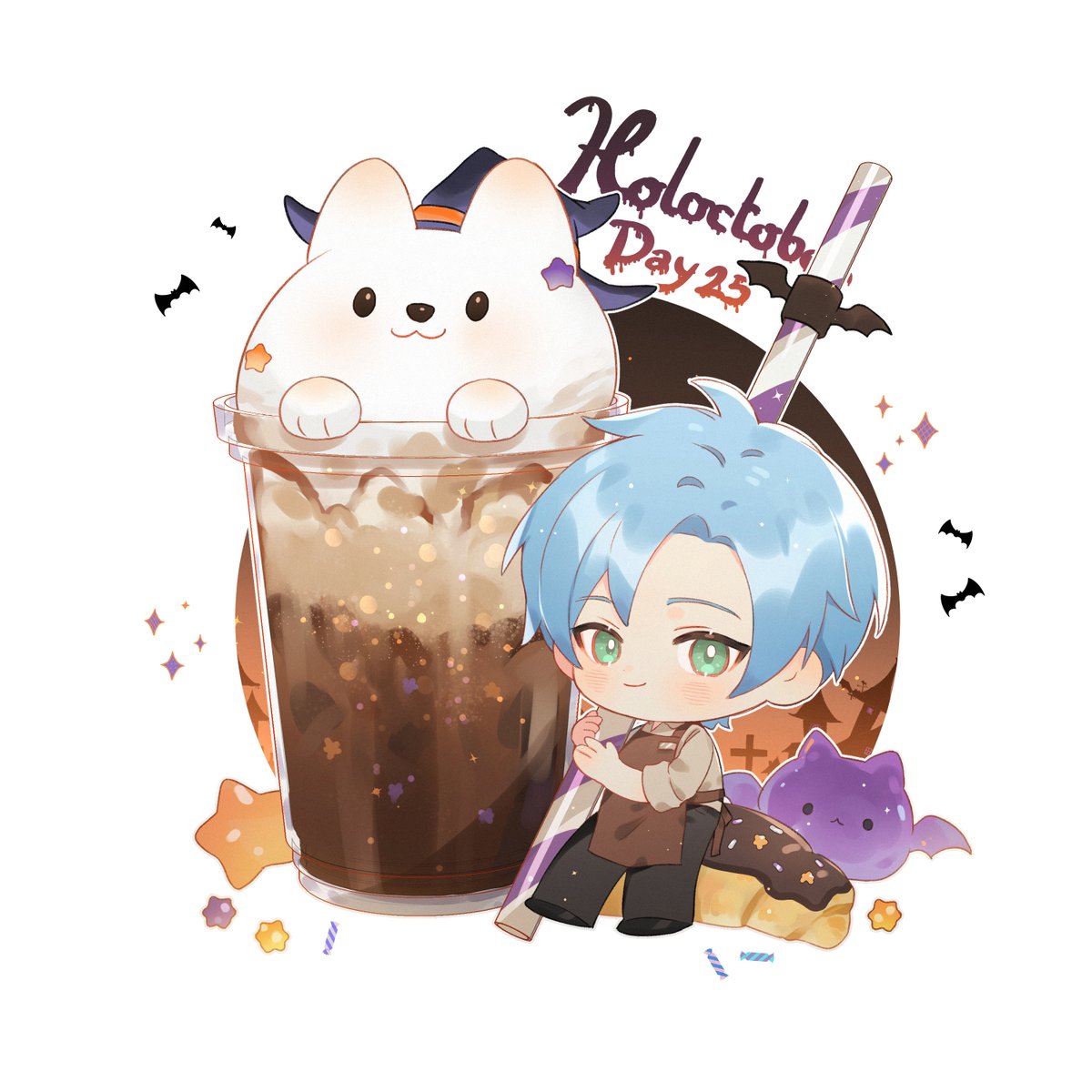 「Day 25: Barista #holoctober #WorkofAlt 」|🌸minipuff lll 사쿠라³⁹🌟 comms: see pinnedのイラスト