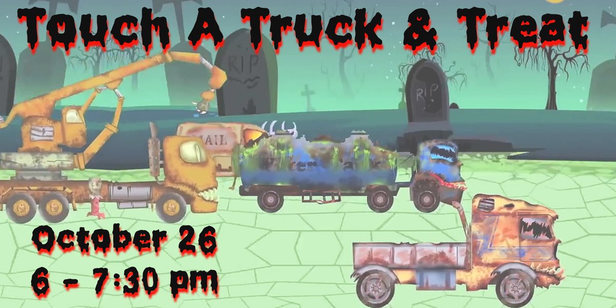 UPDATE 
Due to the weather forecast, we will be moving the candy inside along with some fun games. 
Most trucks will still be parked outside the building so make sure to take a walk by and check them out.